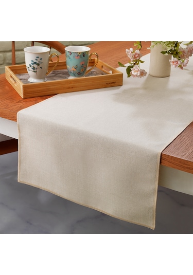 Schafer Home Bianca Keten Polyester Runner 40x160-krem