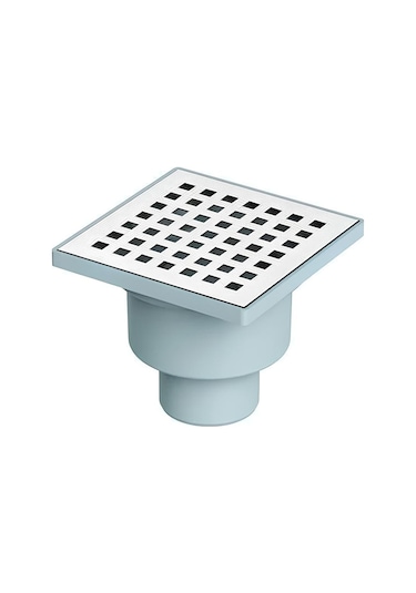 Zethome Line Yer Sifonu Alttan Çıkışlı 50Q 10 x 10 CM Gri