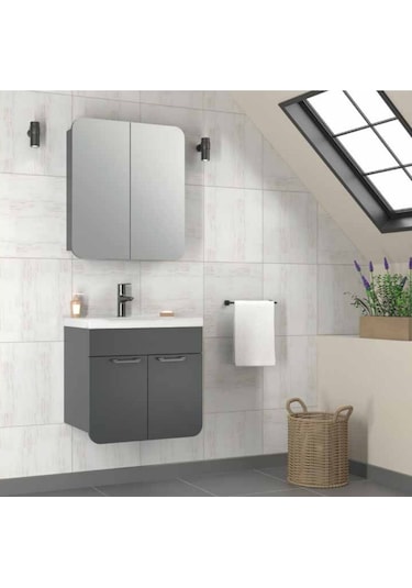 Royal 65 Cm Banyo Dolabı Antrasit