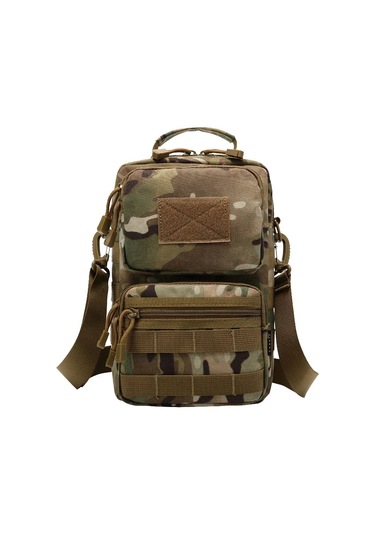 Açık Yürüyüş Tek Omuz Sırt Çantası Kamuflaj Ordu Su Geçirmez