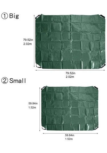Homyl Su Geçirmez Yard Yaprak Çanta Çöp Atık 84x84-inç Yeşil