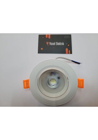 Seldur 5 Watt Cob Ledli Beyaz Kasa Beyaz Işık Spot 2 Li Paket