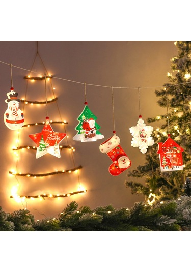 Led Noel Kar Tanesi Pencere Dekorasyonu Gece Lambası Düğün, Zqkla Çok Renkli