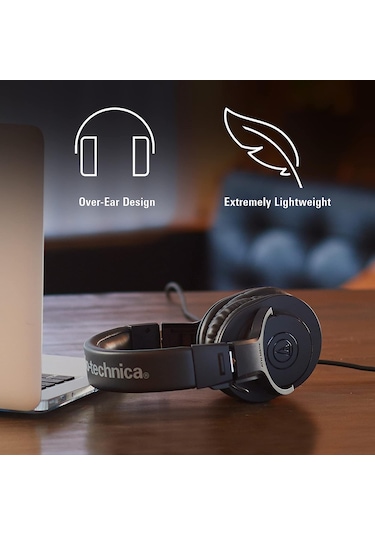 Audio-technica Ath-m20x Profesyonel Stüdyo Monitör Kulaklığı, Siyah