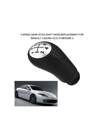 Suofeng Renault Clio Iıı/megane Iı/kangoo İçin 5 Vitesli Deri Vites Çubuğu Kolu, Ergonomik Tasarım, 2 Adet, 2002-2009 Modeli