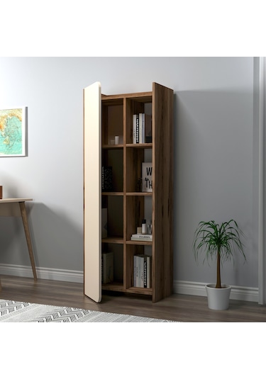 Arnetti Suave Kapaklı Kitaplık Lidya Bej