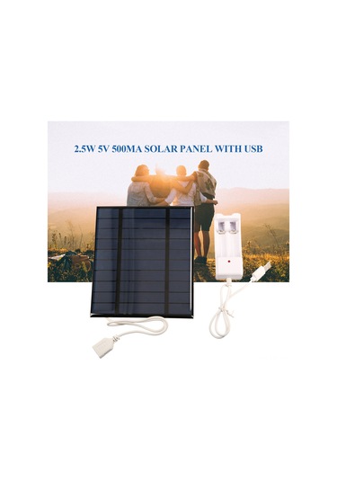 Konesam Güneş Enerjili Taşınabilir Şarj Cihazı: Telefon Ve Aaa/aa Pil Şarjı İçin 2.5w 5v Usb Çıkışlı