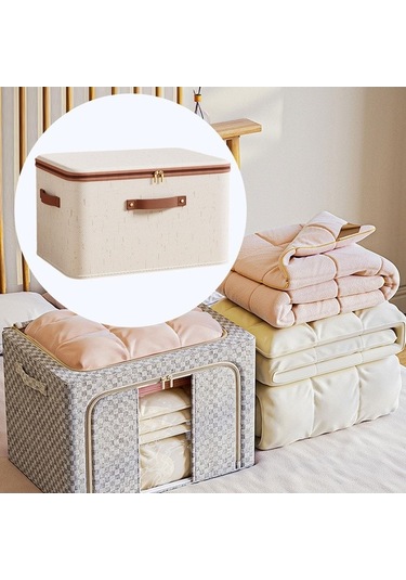 Pazly Yorgan Yatak Suntek Pantolonları Oyuncak Depolama Çantası Bej Uu Bej