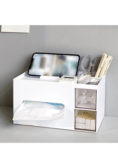 Beyaz-1pc-peçete Tutucu Kapak Tuvalet Kağıdı Mendil Durumda Katı Basit Şık Ofis Ev Araba Mendil Organizatör Konteyner