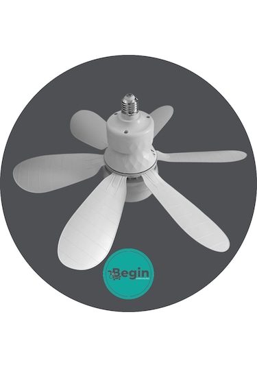 Begin 6 Kanatlı Tavan Vantilatör Uzaktan Kumandalı Led Işıklı