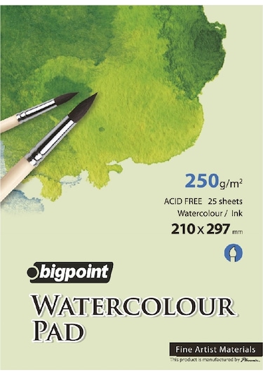 Bigpoint Suluboya Blok 300 Gram A4 - 25 Yaprak Watercolour Pad