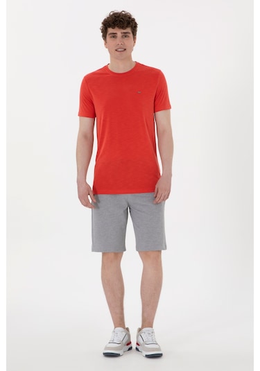 U.s. Polo Assn. Erkek Gri Melanj Şort Örme 50298038-vr086 GRI MELANJ