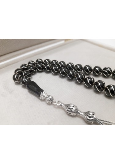 Soma Tesbih Ayhan Demircan Usta Gümüş İşleme Altılı Çeşni Bülbül Tesbih