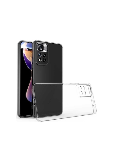Xiaomi Redmi Note 11 Pro 5G Kılıf Kamera Korumalı Süper Silikon (526998802) Renksiz