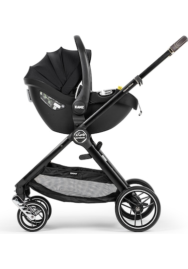 Kanz X-go Ultimate Travel Sistem Bebek Arabası Silver Gri Antrasit - Siyah