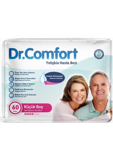 Dr.Comfort Yetişkin Bel Bağlamalı Hasta Bezi Small 2 x 30'Lu 60 Adet