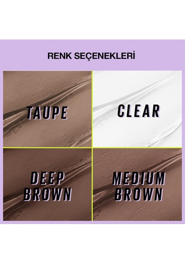 Maybelline New York Super Lock Brow Glue Kaş Sabitleyici Maskara Deep Brown