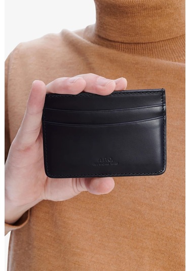 A.p.c André Unisex Deri Kartlık Siyah 4 Ürün Kodu 002718