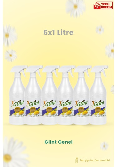 Glint Çok Amaçlı Bitkisel I Çerikli Temizlik- 6x1 Litre 6'lı Set