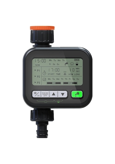 Sones Bahçe Zamanlayıcısı Otomatik Sulama Cihazı Bahçe Balkon Sulama Cihazı Akıllı Sulama Sistemi Kontrol Cihazı Siyah