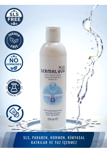 Dermalyva 15 Aktifli Saç Ekimi Sonrası Şampuan 250 ML