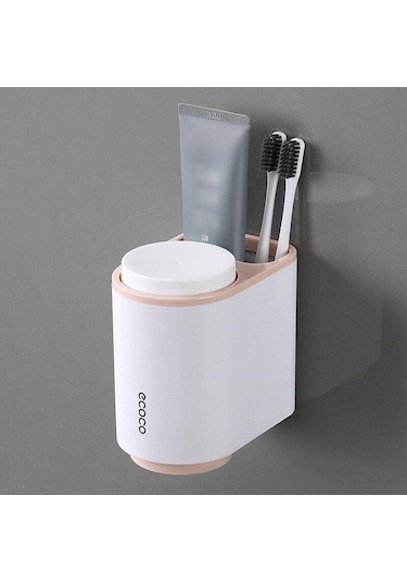 Mavi Banyo Aksesuarları Seti Diş Fırçası Tutucu Diş Macunu Dispenseri Duvara Monte Diş Fırçası Bardağı Depolama Raf Diş Macunu Sıkacağı Mavi