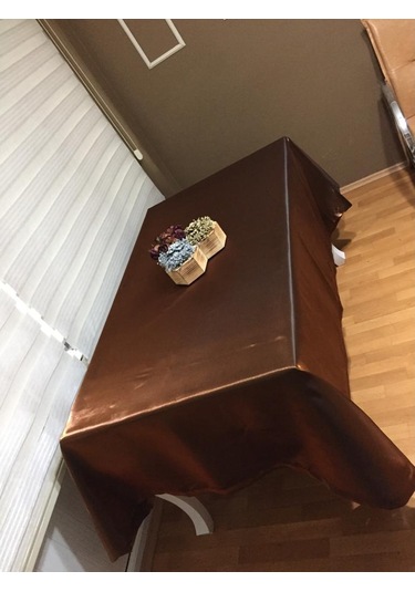 Finezza Kristal Monoray Kumaş Kahve Masa Örtüsü Dikdörtgen 140X2 (484501107)