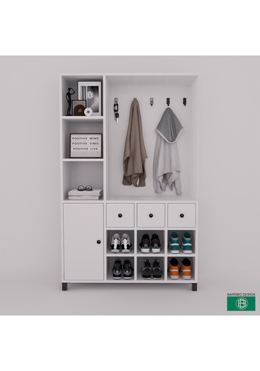 Vestiyer Portmanto Çekmeceli Raflı Ayakabılık Bölmeli Vestiyer Portmanto Çekmeceli Raflı Ayakabılık Bölmeli