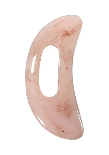 Gajeena El Yapımı Reçine Gua Sha Masaj Aleti - Boyut: 18x6.9cm, Renk Seçenekleri: Pembe/sarı/yeşil/bej Bej