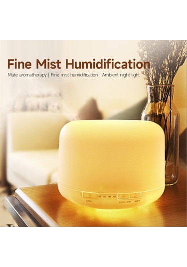 Wezone 500ml Ev, Ofis, Spor Odaları İçin Sessiz Ultrasonik Nemlendirici Aromaterapi Yağı Dağıtıcı Ab, Abd, İngiltere Standartları