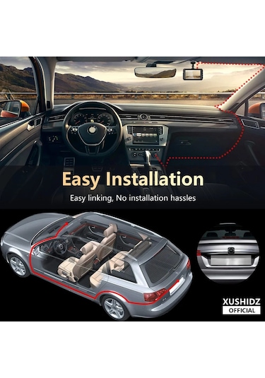 Xushidz S02pro 1080p Ayna Dash Kamera Ön Ve Arka Araç Kamera Çift Araç S02 16g