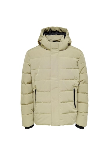 Only Onscayson Puffa Otw Erkek Günlük Mont 22019598-Chinchilla Ye Yeşil