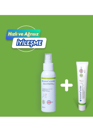Actolind Yara Bakım Jeli 30 ML + Yara Bakım Solüsyonu 100 ML