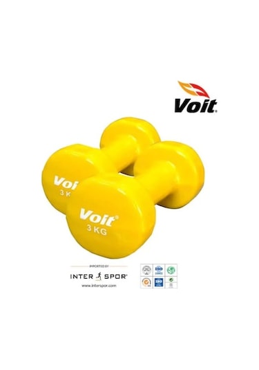 Voit Vinyl Demir 3 KG X 2 Ad. Ağırlık Sarı