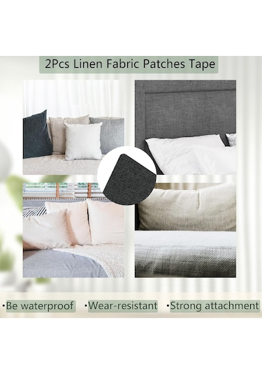 Mufunye Ev Dekorasyon Tamiri İçin Otomatik Yapışkan Akrilik Kumaş - Koltuk, Yorgan, Perde Tamiri 20x30cm - Telli Dokulu, Kaymamaz, Solmayan DiğER