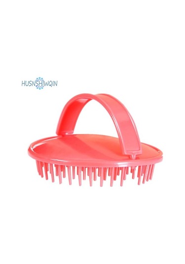 Kırmızı Parmak Toka Tasarım Yuvarlak Fırça İğne Şampuan Fırça Saç Kökü Kaşıntı Saç Derisi Masaj Tarak Saç Malzemeleri