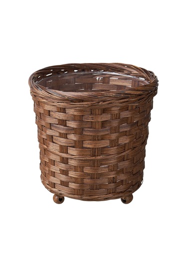 Bambu Saksı, Kahverengi, 15 Cm 3 Adet