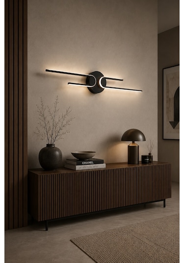 Mino Modern Led Duvar Apliği Günışığı Siyah