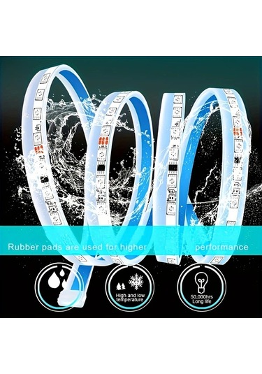 Xuweiwei 1 Set 2si 1 Arada Koşu Tahtası Işığı Neon Araba Şerit Işıkları Dreamcolors Kapı Etekleri Suv Kamyonlar İçin Otomotiv Aydınlatma Aksesuarları