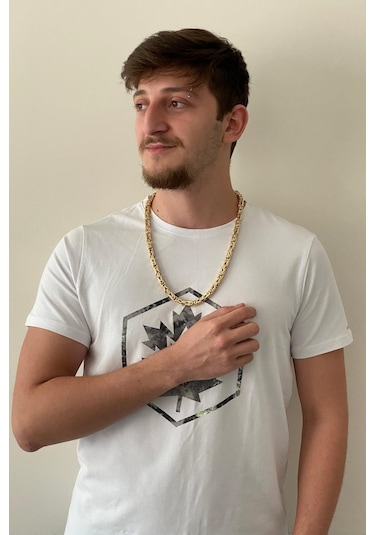 Zümrüt Sarraf 14 Ayar Altın Erkek XL Kral Zincir Kolye