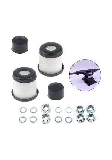 Homyl Kaykay Kamyon Burçları Kiti Kupası Şok Absorbe Beyaz-11-mm Beyaz Çok Renkli