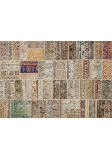 Kaliteli Ve Dayanıklı Patchwork Halı 230x160 Cm 6349