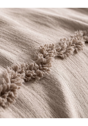 Madame Coco Rostrenen Tek Kişilik Pamuklu Yatak Örtüsü - Gri 8684427179871 Gri