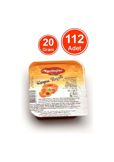 Kardeşler Şekerleme Piknik Kahvaltılık Kayısı Reçeli 112 x 20 G