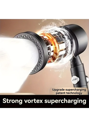 Fastbuy Challenger 5 Ayarlı Filtreli Lüks Gümüş Duş Başlığı, Banyo Nozulu Ve Aksesuarları Keyifli Yıldız