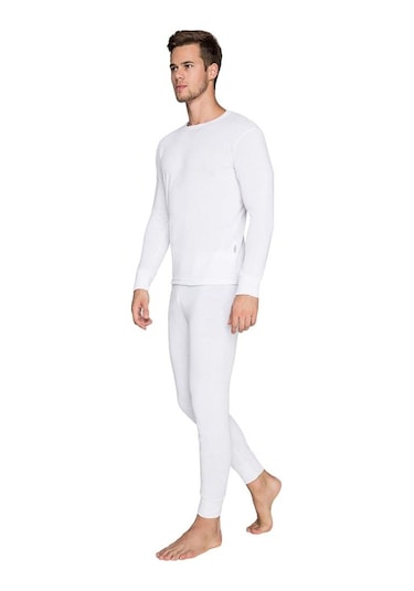 Yetişkin Termal İçlik - Thermoform - Heavy - Unisex - Beyaz Çok Renkli