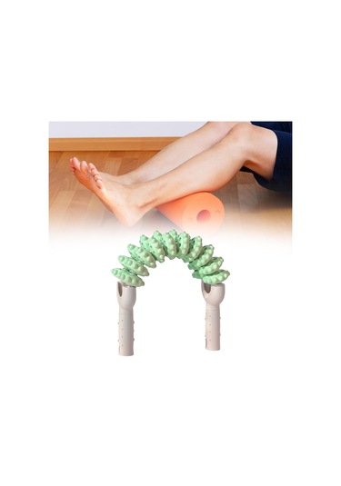 Suntek Bacak Kas Silindiri 20 Tekerlek Tenis Dirseği İçin Beyaz Yeşil Beyaz - Yeşil