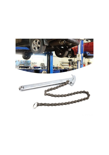 Maiyame 9 İnç Zincirli Anahtar - Isıtma İşlemli Çelik, 156mm Çap Kapasitesi, Pas Koruyucu Kaplama, Filtre Ve Boru Uygulamaları