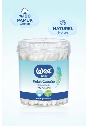 Wee Baby 100'lü Bebek Kulak Çubuğu (100x6 600 Adet)