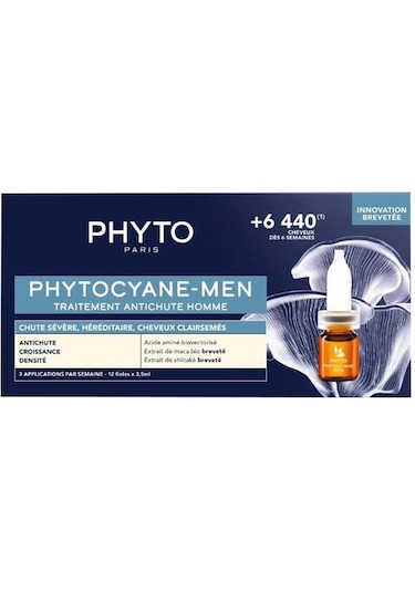 Phyto Phytocyane-men Erkekler İçin Saç Dökülme Karşıtı Bakım 12 Ampül X 3,5 Ml